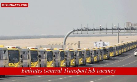 Emirates General Transport and Services Corporation job vacancy