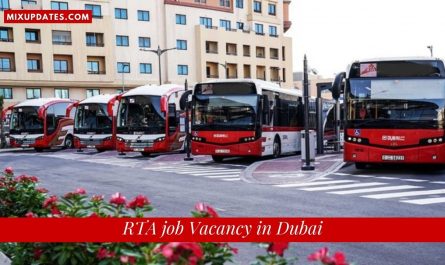 RTA Job Vacancy in Dubai
