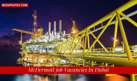 McDermott Job Vacancies In Dubai