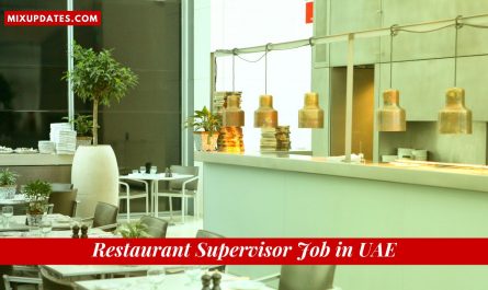 Restaurant Supervisor Job in UAE